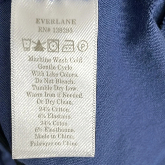 Everlane Side Zip Work Pant Cropped in Atlantic Blue - Size 6 - Picture 6 of 6